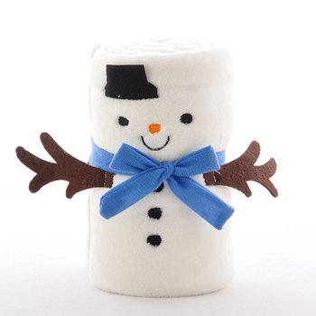 扣式絨毛毯-聖誕老人.雪人.麋鹿.企鵝造型-聖誕節禮品_1
